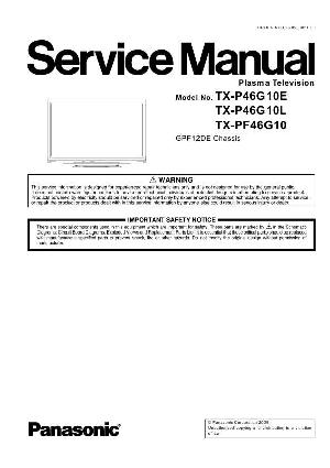 Сервисная инструкция Panasonic TX-P46G10E, TX-P46G10L, TX-PF46G10 ― Manual-Shop.ru