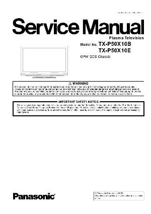 Сервисная инструкция Panasonic TX-P50X10B E ― Manual-Shop.ru