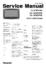 Сервисная инструкция Panasonic TX-W28D2DP, TX-W32D2DP