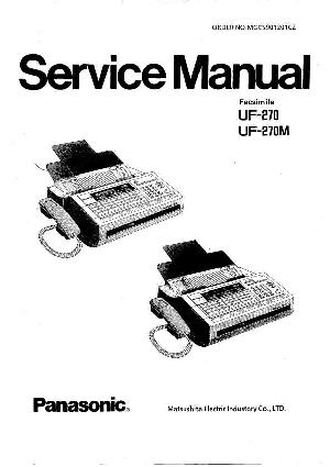 Сервисная инструкция Panasonic UF-270, UF-270M ― Manual-Shop.ru
