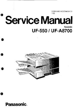 Сервисная инструкция Panasonic UF-550, UF-A8700 ― Manual-Shop.ru