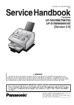 Сервисная инструкция Panasonic UF-580, UF-590, UF-780, UF-790, UF-5100, UF-6000, UF-6100 SH ― Manual-Shop.ru