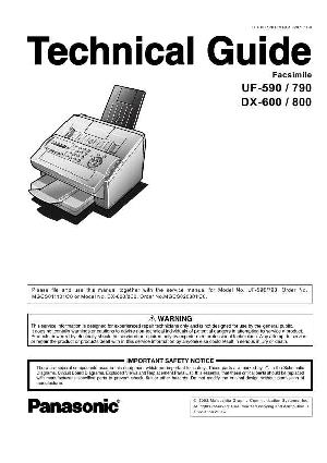 Сервисная инструкция Panasonic UF-590, UF-790 (схема) ― Manual-Shop.ru