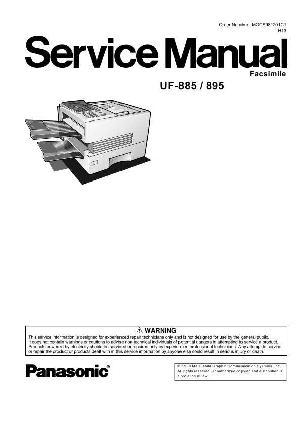Сервисная инструкция Panasonic UF-885 ― Manual-Shop.ru