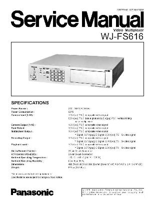 Сервисная инструкция Panasonic WJ-FS616 ― Manual-Shop.ru