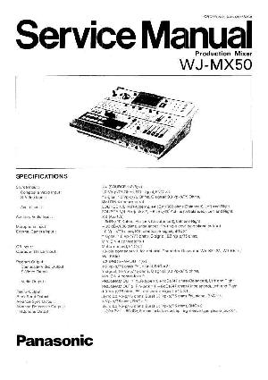 Сервисная инструкция Panasonic WJ-MX50 ― Manual-Shop.ru