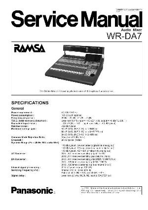 Сервисная инструкция Panasonic WR-DA7 ― Manual-Shop.ru