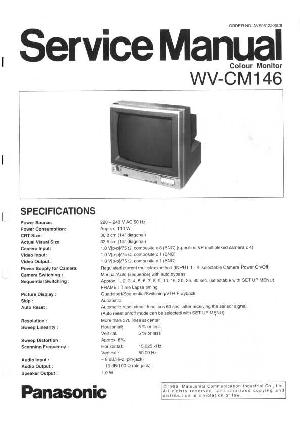 Сервисная инструкция Panasonic WV-CM146 ― Manual-Shop.ru