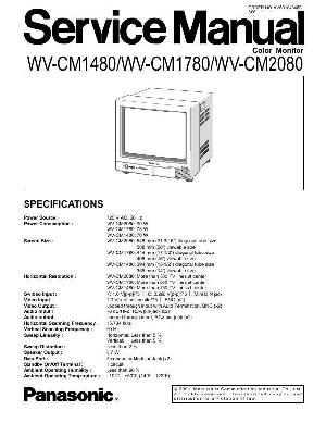 Сервисная инструкция Panasonic WV-CM1480, WV-CM1780, WV-CM2080 ― Manual-Shop.ru