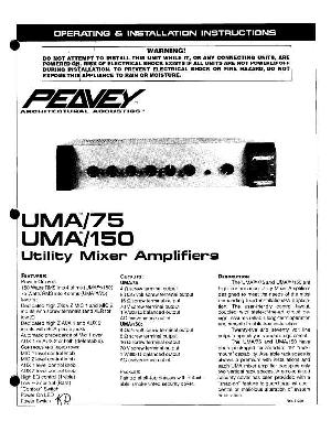 Сервисная инструкция Peavey UMA-75, UMA-150  ― Manual-Shop.ru