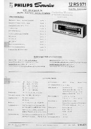 Сервисная инструкция Philips 12RS971 ― Manual-Shop.ru