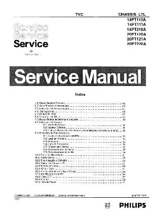 Service manual Philips 14PT110A, 11A, 14PT210A, 20PT120A, 121A, 20PT220A, L7L-CHASSIS ― Manual-Shop.ru