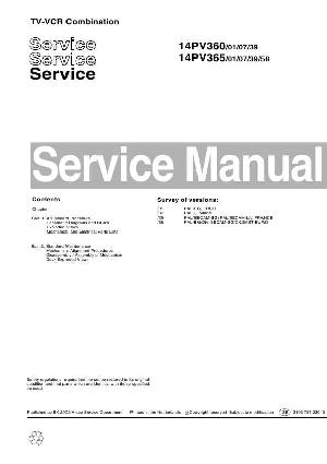 Сервисная инструкция Philips 14PV360, 14PV365 ― Manual-Shop.ru