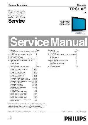 Service manual Philips 15PFL4122, 19PFL4322, 20PFL4122, шасси TPS1.0E, LA ― Manual-Shop.ru