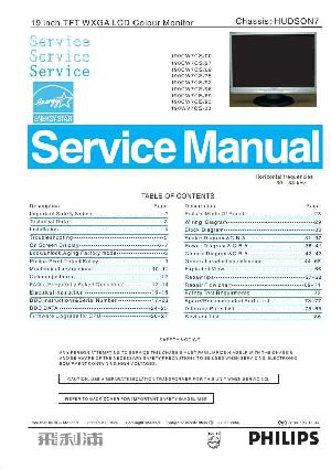 Сервисная инструкция Philips 190CW7CS 190WV7CS ― Manual-Shop.ru