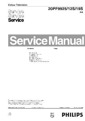 Сервисная инструкция Philips 20PF9925 ― Manual-Shop.ru