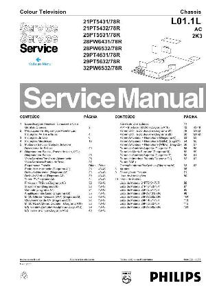 Сервисная инструкция Philips 21PT5431, 21PT5432, 25PT5531, 28PW6431, 28PW6532, 29PT4631, 29PT5632, 32PW6532, L01.1L AC chassis  ― Manual-Shop.ru