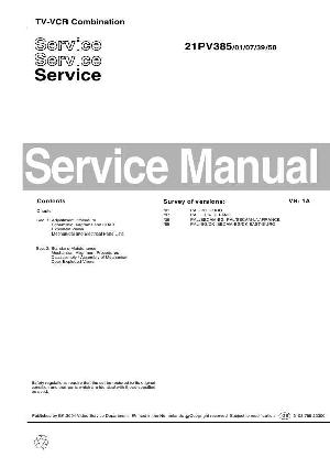 Сервисная инструкция Philips 21PV385 ― Manual-Shop.ru