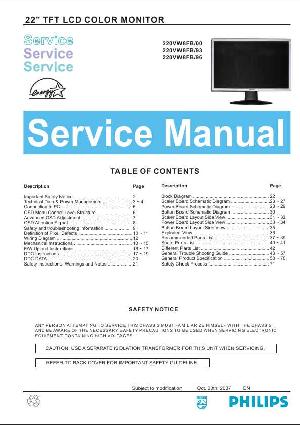 Сервисная инструкция Philips 220VW8FB ― Manual-Shop.ru
