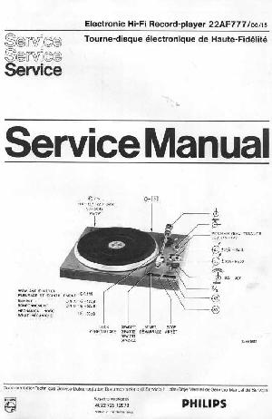 Service manual Philips 22AF777 ― Manual-Shop.ru