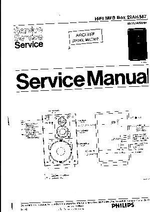 Сервисная инструкция Philips 22AH587 ― Manual-Shop.ru