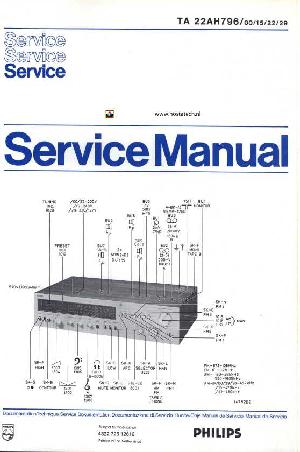 Сервисная инструкция Philips 22AH796 ― Manual-Shop.ru
