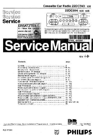 Сервисная инструкция Philips 22DC593, 22DC594 ― Manual-Shop.ru