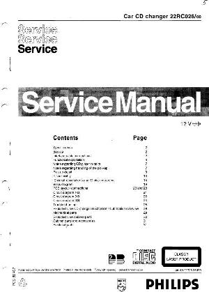 Сервисная инструкция Philips 22RC026  ― Manual-Shop.ru