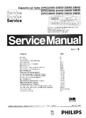 Service manual Philips 22RC224, 22RC228, 22RC238, 22RC244, 22RC248, 22RC258  ― Manual-Shop.ru