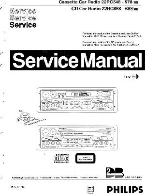 Сервисная инструкция Philips 22RC548, 22RC578, 22RC668, 22RC688  ― Manual-Shop.ru