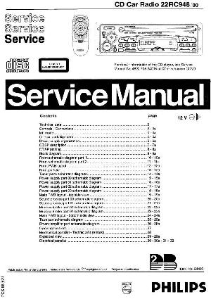 Сервисная инструкция Philips 22RC948  ― Manual-Shop.ru