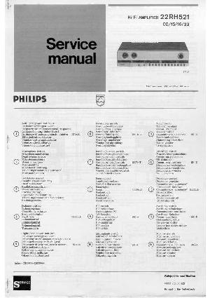 Сервисная инструкция Philips 22RH521 ― Manual-Shop.ru