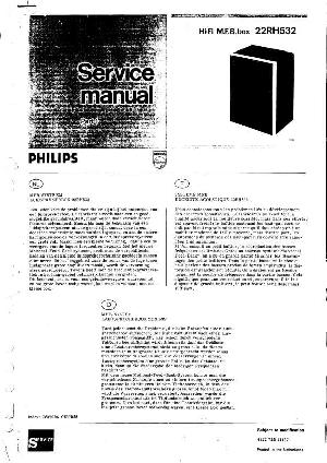 Сервисная инструкция Philips 22RH532 ― Manual-Shop.ru