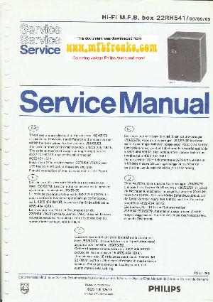 Service manual Philips 22RH541 ― Manual-Shop.ru