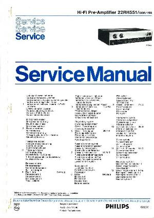 Сервисная инструкция Philips 22RH551 ― Manual-Shop.ru