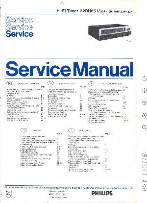 Сервисная инструкция Philips 22RH651 ― Manual-Shop.ru