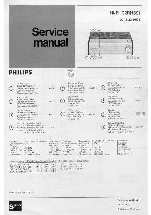 Сервисная инструкция Philips 22RH691 ― Manual-Shop.ru