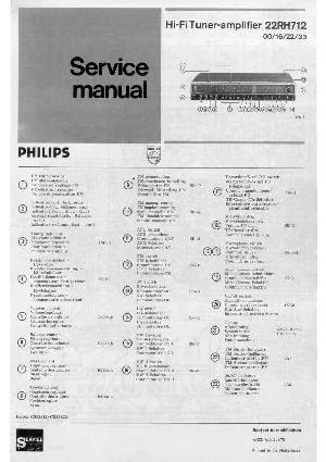 Service manual Philips 22RH712 ― Manual-Shop.ru