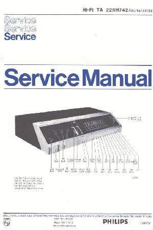 Сервисная инструкция Philips 22RH742 ― Manual-Shop.ru