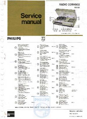 Сервисная инструкция Philips 22RH802 ― Manual-Shop.ru