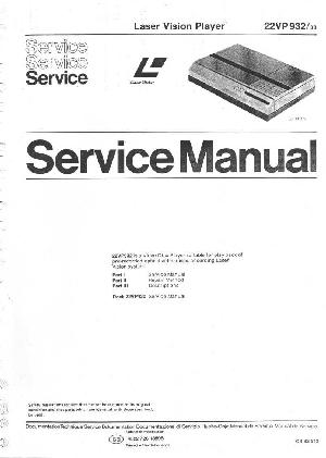 Сервисная инструкция Philips 22VP932 ― Manual-Shop.ru