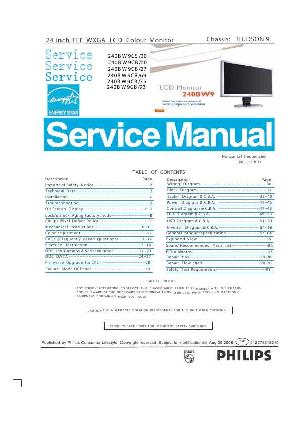 Сервисная инструкция Philips 240BW9 ― Manual-Shop.ru