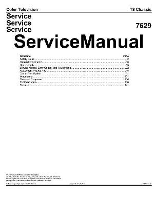 Сервисная инструкция Philips 26LW5022, T8, 7629-CHASSIS ― Manual-Shop.ru