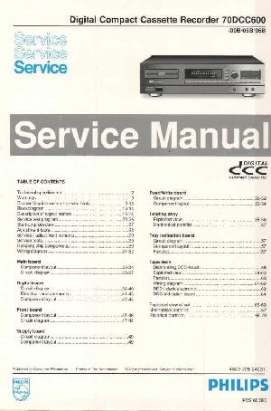 Сервисная инструкция Philips 70DCC600 ― Manual-Shop.ru