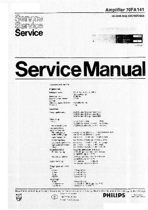 Сервисная инструкция Philips 70FA141, DE ― Manual-Shop.ru