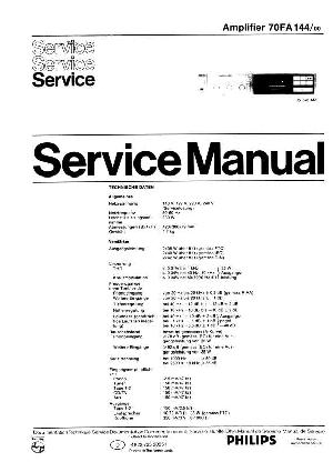 Service manual Philips 70FA144, DE ― Manual-Shop.ru