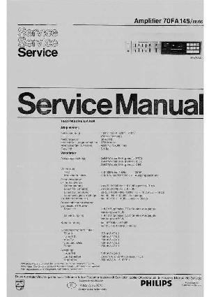 Service manual Philips 70FA145, DE ― Manual-Shop.ru