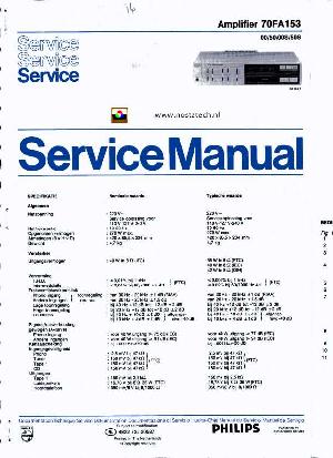 Сервисная инструкция Philips 70FA153 ― Manual-Shop.ru