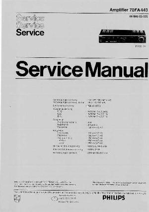 Сервисная инструкция Philips 70FA443 ― Manual-Shop.ru