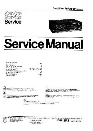 Сервисная инструкция Philips 70FA569 ― Manual-Shop.ru